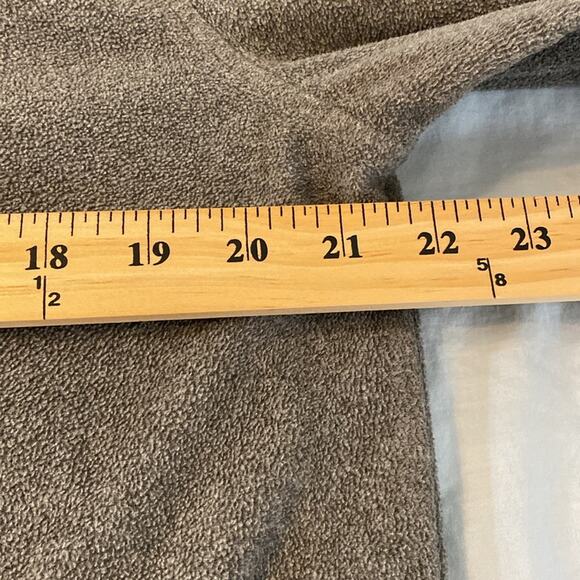 G.H. Bass & Co. Gray Fleece Quarter Zip Pullover Size Medium - Picture 4 of 6